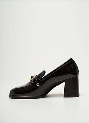Mocassins matière lisse talon de 7 à 9cm marron SPAZIOZERO8 femme