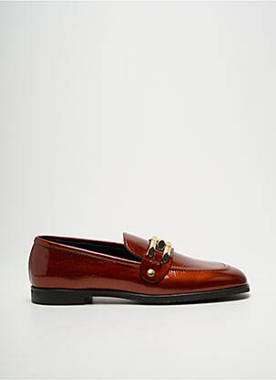 Mocassins chiquet talon plat jusqu'à 3cm marron SPAZIOZERO8 femme