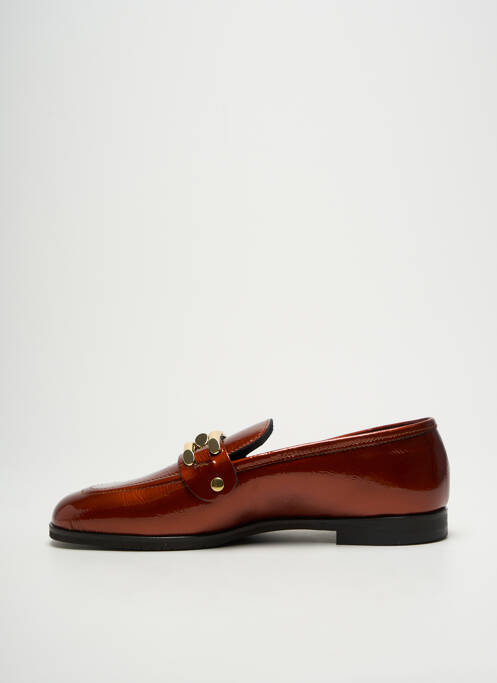 Mocassins chiquet talon plat jusqu'à 3cm marron SPAZIOZERO8 femme