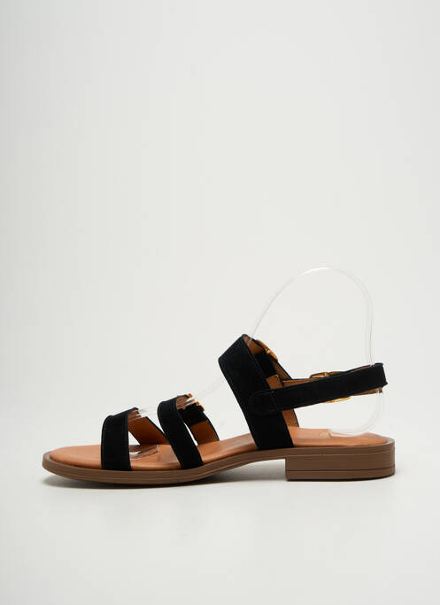 Sandales/nu pieds chiquet talon plat jusqu'à 3cm noir WE DO femme