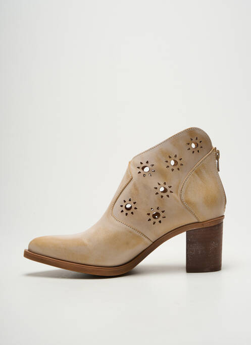 Bottines/Boots beige CASTA pour femme