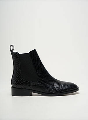 Bottines/boots tissage satiné talon plat jusqu'à 3cm noir VIDI STUDIO femme