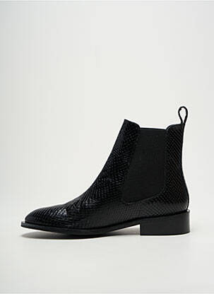 Bottines/boots tissage satiné talon plat jusqu'à 3cm noir VIDI STUDIO femme