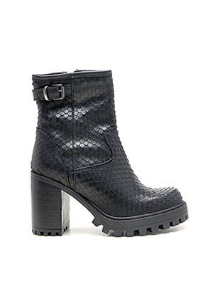 Bottines/boots bout rond talon de 7 à 9cm noir SPAZIOZERO8 femme