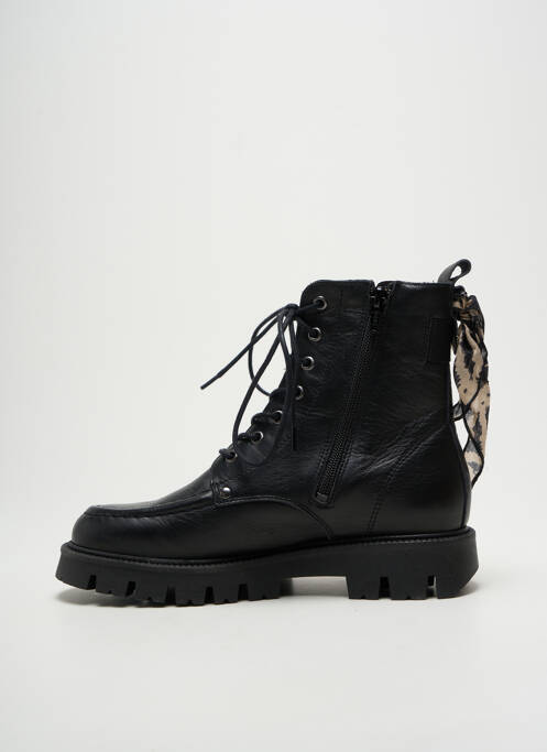 Bottines/boots fermeture zip et lacets talon de 4 à 6cm noir GOODSTEP femme