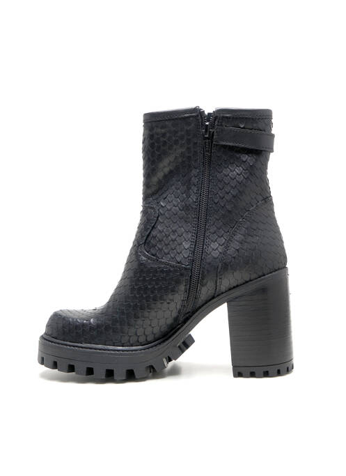 Bottines/boots talon bottier talon de 7 à 9cm noir SPAZIOZERO8 femme