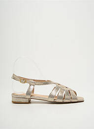 Sandales/nu pieds chiquet talon plat jusqu'à 3cm or SOFIA COSTA femme