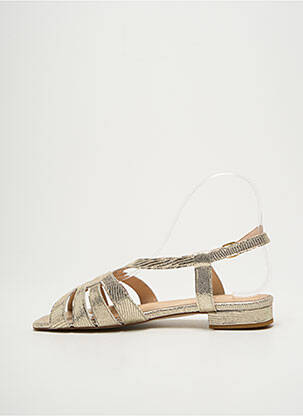 Sandales/nu pieds chiquet talon plat jusqu'à 3cm or SOFIA COSTA femme