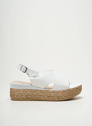 Sandales/nu pieds talon compensé talon de 4 à 6cm blanc MARCO TOZZI femme