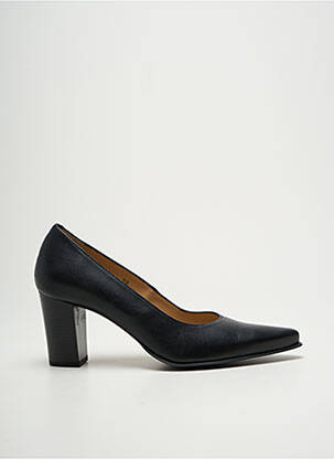 Escarpins tissage satiné talon de 7 à 9cm noir VIDI STUDIO femme