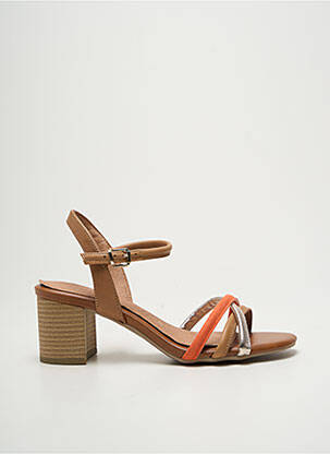 Sandales/nu pieds talon bottier talon de 4 à 6cm marron MARCO TOZZI femme