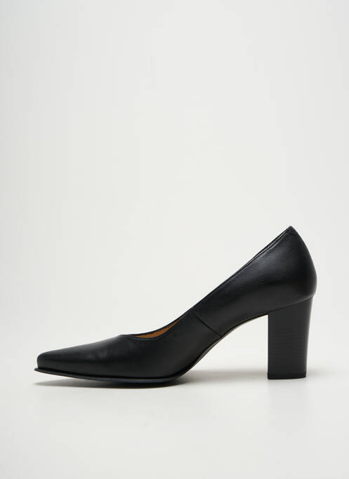 Escarpins tissage satiné talon de 7 à 9cm noir VIDI STUDIO femme