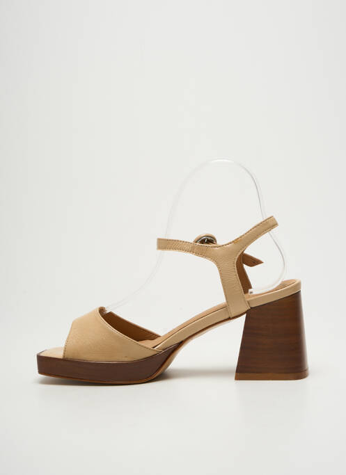 Sandales/nu pieds talon bottier talon de 7 à 9cm beige MAROLI femme