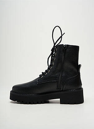 Bottines/boots matière lisse talon de 4 à 6cm noir REQINS femme