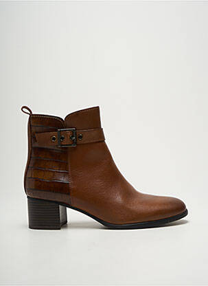 Bottines/boots matière lisse talon de 4 à 6cm marron MARCO TOZZI femme