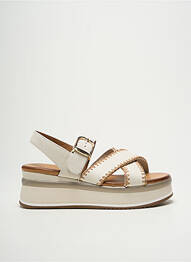 Sandales/nu pieds talon compensé talon de 4 à 6cm beige INUOVO femme