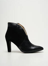 Bottines/boots tissage satiné talon de 7 à 9cm noir COR BY ANDY femme