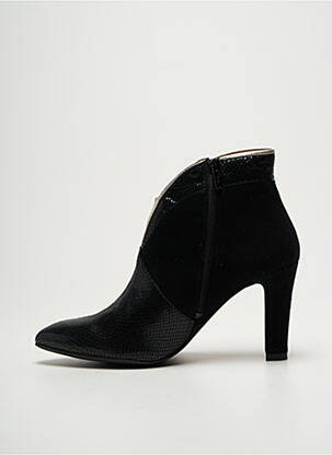 Bottines/boots tissage satiné talon de 7 à 9cm noir COR BY ANDY femme