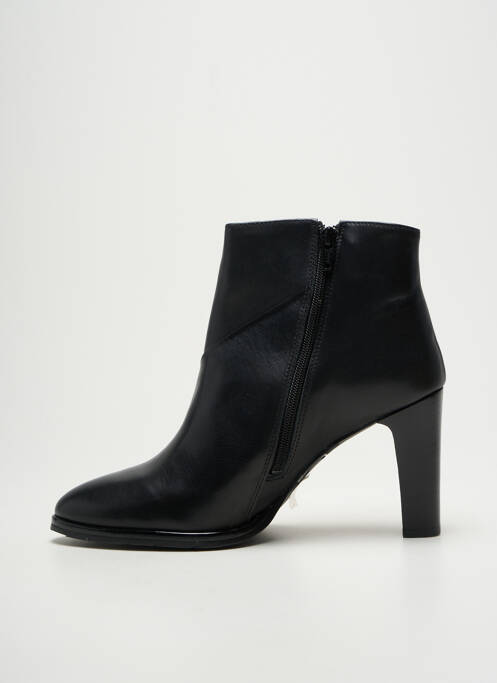 Bottines/boots tissage satiné talon de 7 à 9cm noir MYMA femme