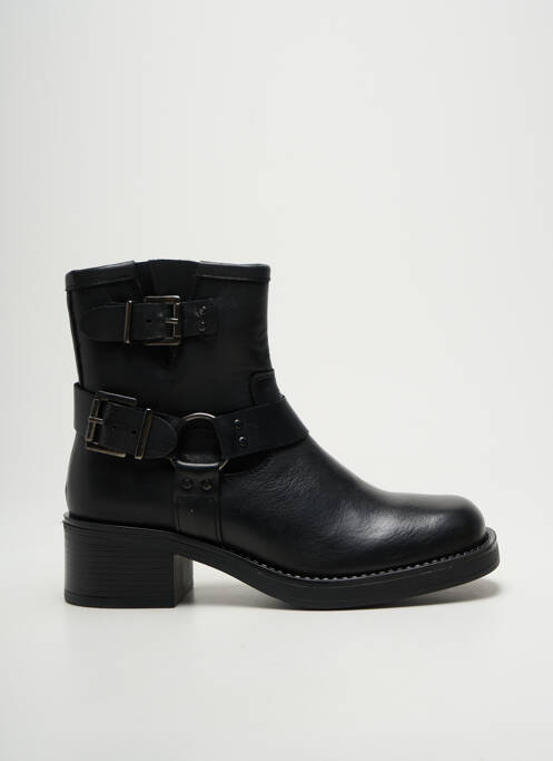 Bottines/boots matière lisse talon de 4 à 6cm noir GOODSTEP femme