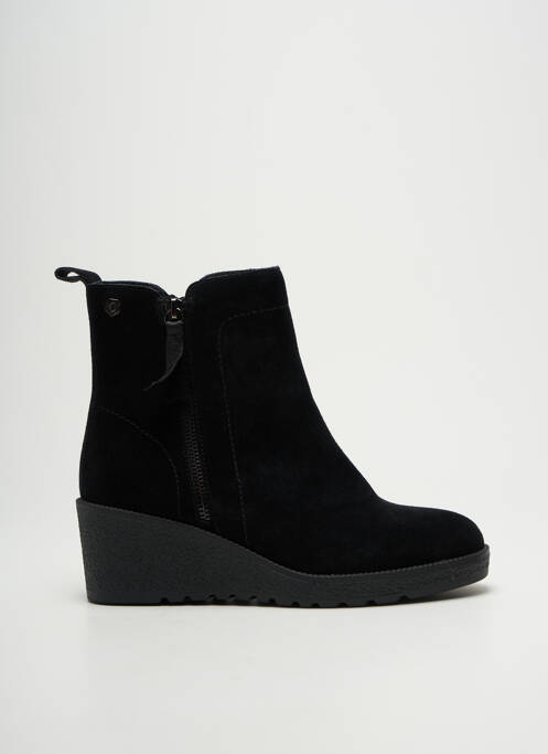 Bottines/boots nubuck talon de 4 à 6cm noir CARMELA femme