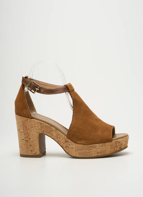 Sandales/Nu pieds marron NERO GIARDINI pour femme