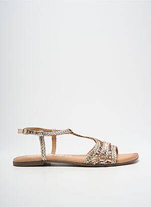 Sandales/nu pieds chiquet talon plat jusqu'à 3cm or GIOSEPPO femme