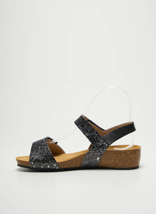 Sandales/Nu pieds noir PLAKTON femme