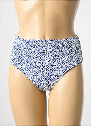 Bas de maillot de bain imprimé fleurs culotte bleu ONLY femme