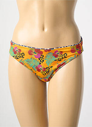 Bas de maillot de bain imprimé tie and dye culotte orange GRAIN DE SABLE femme