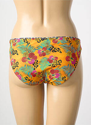 Bas de maillot de bain imprimé tie and dye culotte orange GRAIN DE SABLE femme