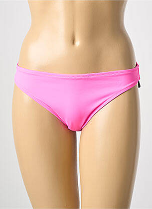 Bas de maillot de bain effet matière satinée culotte rose PUMA femme