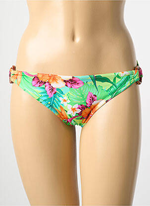 Bas de maillot de bain tissage satiné culotte vert BANANA MOON femme