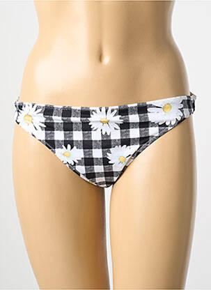 Bas de maillot de bain imprimé fleurs culotte noir BANANA MOON femme