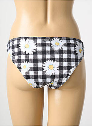 Bas de maillot de bain imprimé fleurs culotte noir BANANA MOON femme
