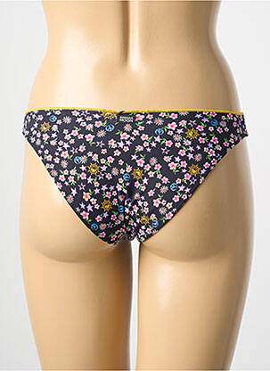 Bas de maillot de bain imprimé fleurs culotte noir BANANA MOON femme