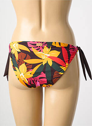 Bas de maillot de bain tissage satiné bikini orange BANANA MOON femme