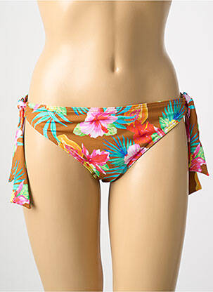 Bas de maillot de bain imprimé tie and dye bikini jaune BANANA MOON femme