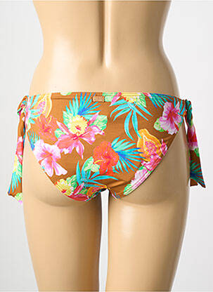 Bas de maillot de bain imprimé tie and dye bikini jaune BANANA MOON femme