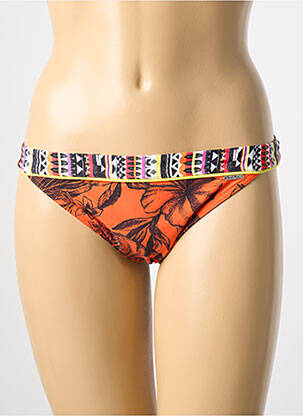 Bas de maillot de bain imprimé fleurs culotte orange BANANA MOON femme