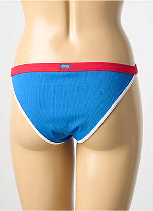 Bas de maillot de bain effet matière satinée culotte bleu BANANA MOON femme
