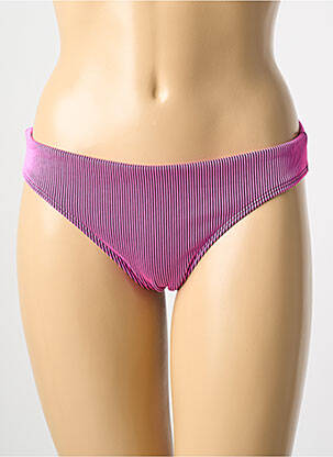 Bas de maillot de bain effet matière satinée culotte rose PUMA femme