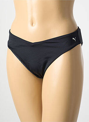 Bas de maillot de bain effet matière satinée culotte noir PUMA femme