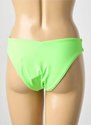 Bas de maillot de bain effet matière satinée culotte vert PUMA femme
