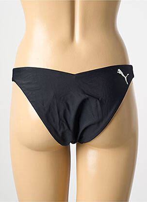Bas de maillot de bain effet matière satinée bikini noir PUMA femme