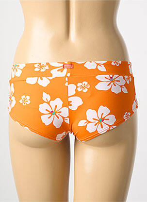 Bas de maillot de bain imprimé fleurs shorty orange BANANA MOON femme