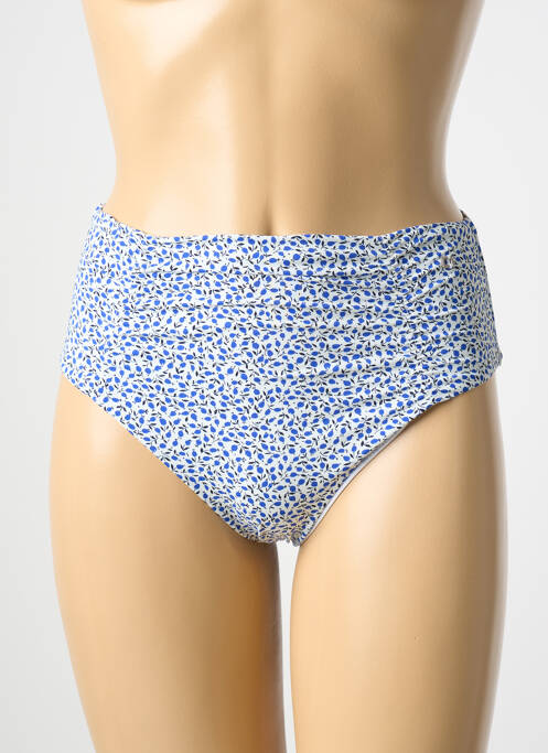 Bas de maillot de bain imprimé fleurs culotte bleu ONLY femme