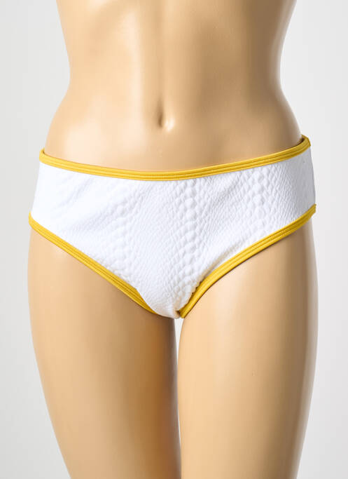 Bas de maillot de bain stretch culotte blanc BARTS femme