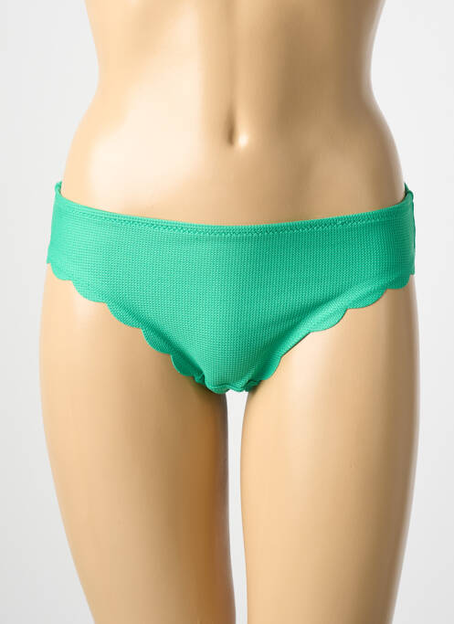 Bas de maillot de bain stretch culotte vert ONLY femme