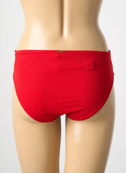 Bas de maillot de bain stretch culotte rouge GRAIN DE SABLE femme
